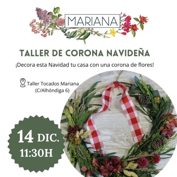 Nuevo taller coronas navideñas