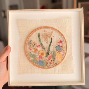 Taller cuadro prensado en bastidor